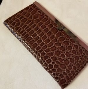 Faux Animal Skin Wallet